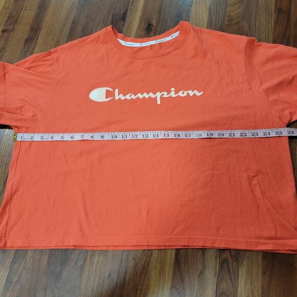 Champion Logo Pullover Crop Tee Size 3X - Picture 5 of 6